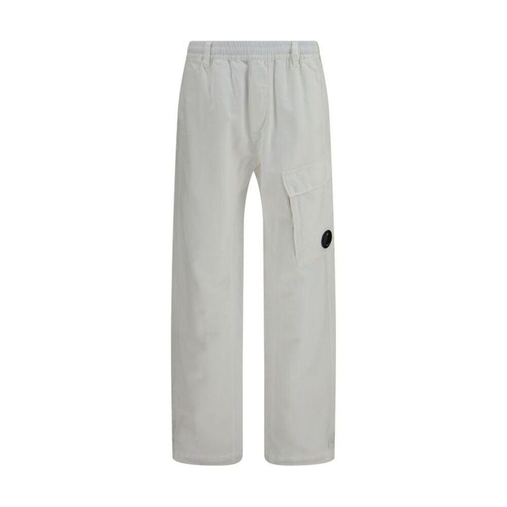 C.P. Company White Cotton Cargo Men's Pants